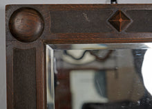 1930s Oak Framed Mirror