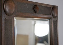 1930s Oak Framed Mirror
