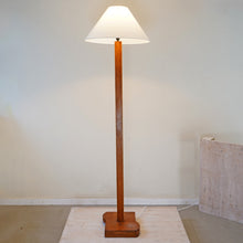 British 1950s Oak Floor Lamp