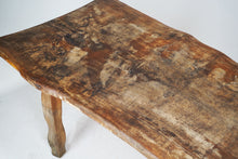 Brutalist Live Edge Oak Dining Table