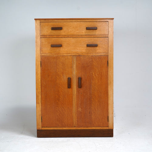 Oak Tall Boy Cabinet