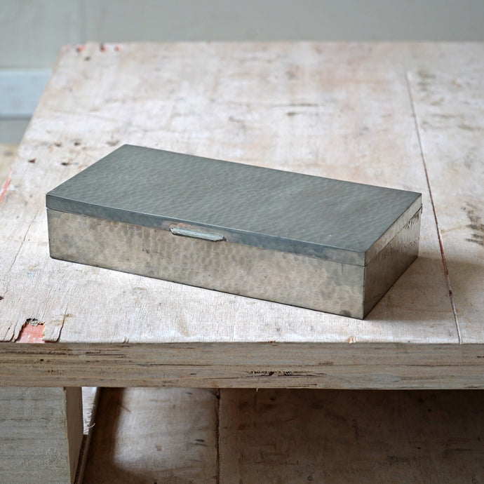 Hammered Pewter Lidded Box