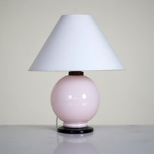 Pink Opaline Glass Lamp Style Of Jacques Adnet