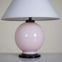 Pink Opaline Glass Lamp Style Of Jacques Adnet