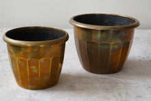 Vintage Brass Planter Pots By Wümak