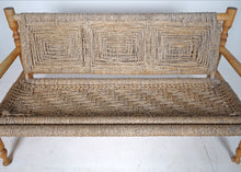 French Rope Bench In The Style Of Audoux Minet