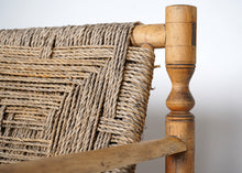 French Rope Bench In The Style Of Audoux Minet