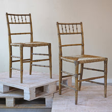 Pair Of Regency Faux Bamboo Chairs
