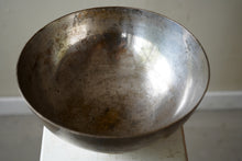 Vintage Silver Metal Ribbed Bowl
