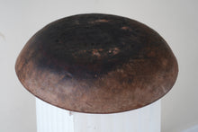 Heavy stoneware slipware dish