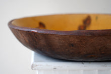 Heavy stoneware slipware dish