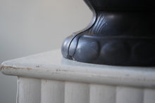 1920s Sculptural Black Vase Made From "Lavanite" Stone