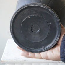 1920s Sculptural Black Vase Made From "Lavanite" Stone