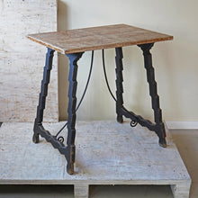 Spanish Leather Top Console Table