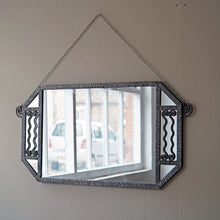 French Art Deco Iron Wall Mirror