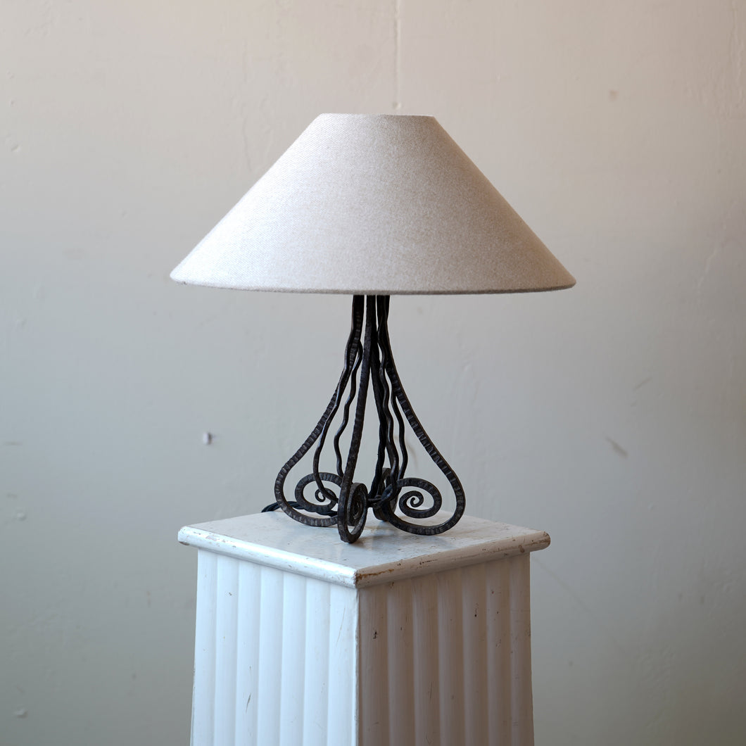 French Art Deco Metal Table Lamp