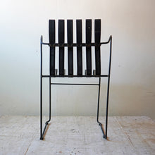 Four Stacking Metal Garden Chairs