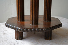 Antique French Leather Side Table