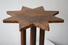 Antique French Leather Side Table