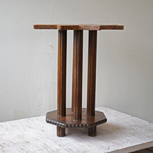 Antique French Leather Side Table