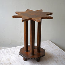 Antique French Leather Side Table