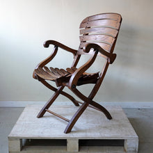 French 1900s Folding Steamer Deck Chair
