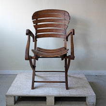French 1900s Folding Steamer Deck Chair