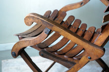 French 1900s Folding Steamer Deck Chair