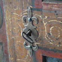 19th C. Painted Folk Art German Bridal Cupboard