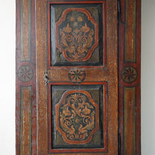 19th C. Painted Folk Art German Bridal Cupboard