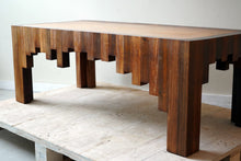 Vintage Hardwood Brutalist Coffee Table