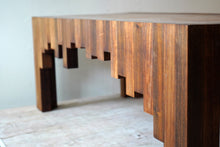 Vintage Hardwood Brutalist Coffee Table