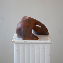 Terracotta Abstract Sculpture, Signed and Dated 1980