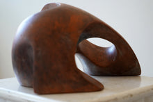 Terracotta Abstract Sculpture, Signed and Dated 1980