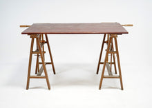 Antique Oak Trestle Table