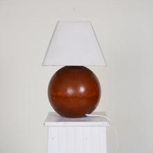 Italian Turned Wood Table Lamp