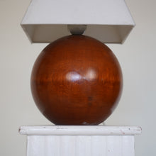 Italian Turned Wood Table Lamp