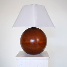 Italian Turned Wood Table Lamp