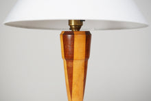 1950s Parquetry Table Lamp