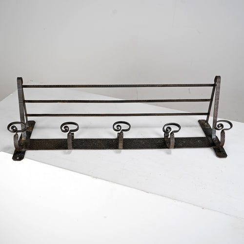 Iron Wall-Mounted Coat Rack