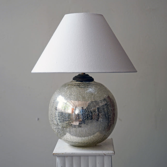 French 1930s Glass Table Lamp