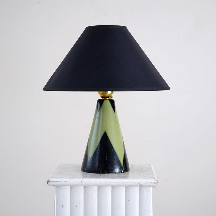 French Painted Table Lamp