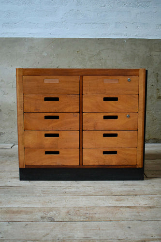 Reclaim Vintage Science Laboratory Bank Of Drawers Unit