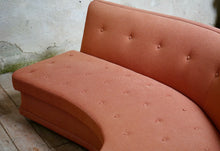 Mid-Century Curved Sofa