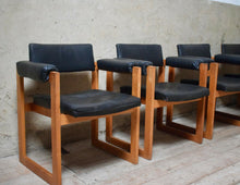 Set Of 4 Dutch Mid Century Modernist Dining Chairs