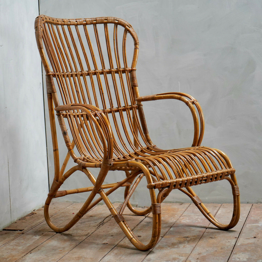 Vintage Rattan Easy Chair