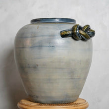 Vintage Blue Glazed Jar