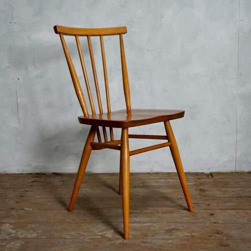 Ercol All Purpose Stick Back Blonde Elm Dining Chairs Set Of 4