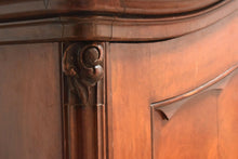 Antique Victorian Fruitwood Continental Armoire