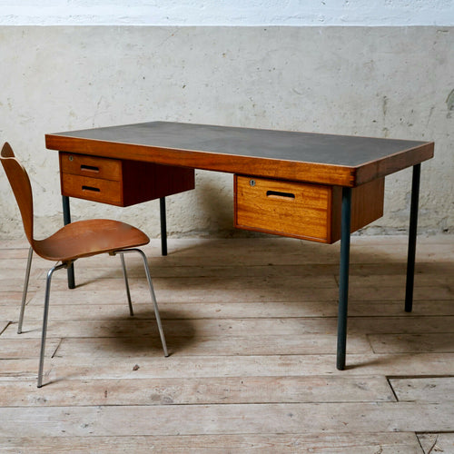 Vintage 3 Drawer Iroko Desk